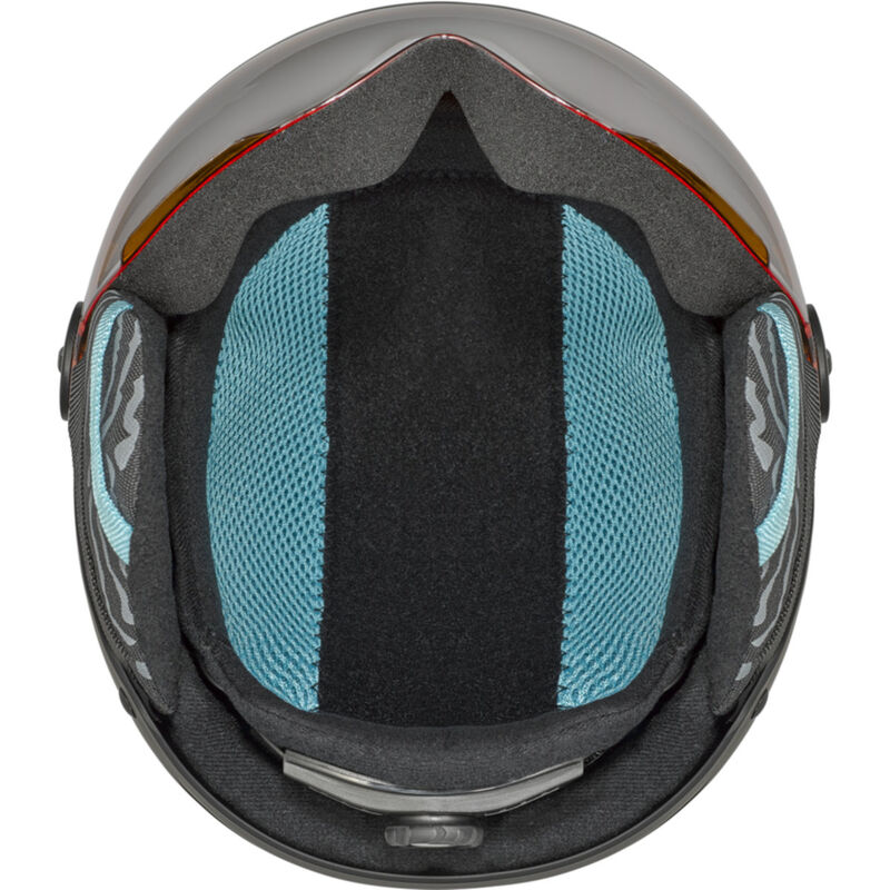 QUIZ VISOR, Black Blue Matte-Orange Gun, hi-res image number null